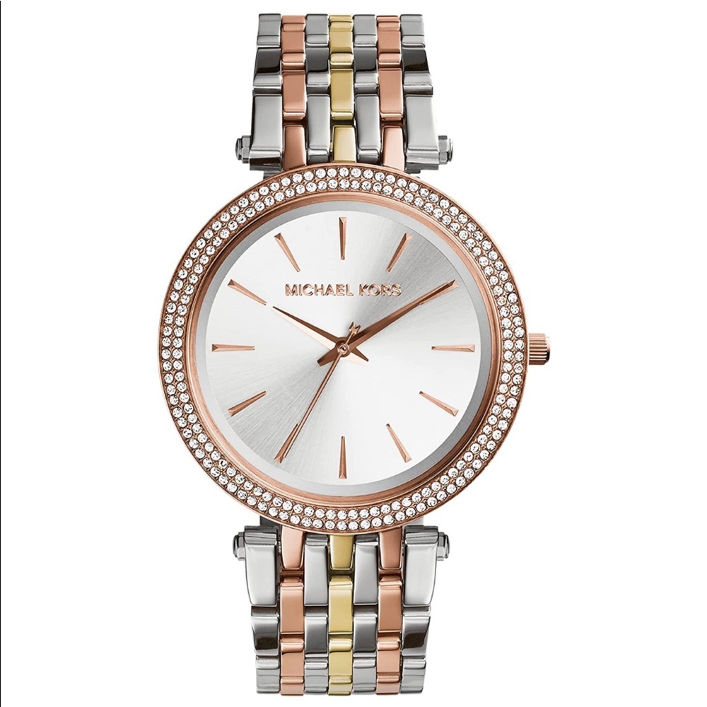 Michael Kors Darci Tri-Tone Watch